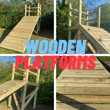 Load image into Gallery viewer, Wooden Zip Line Tower Sending Platform - Custom Built to Your Requirements
